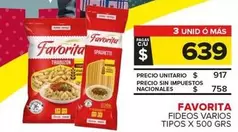 Favorita - Fideos