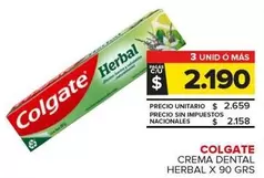 Colgate - Crema Dental Herbal