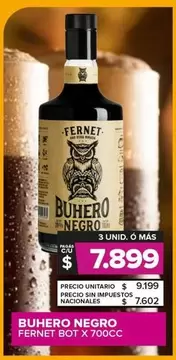 Buhero - Negro Fernet