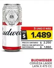 Budweiser - Cerveza Lager
