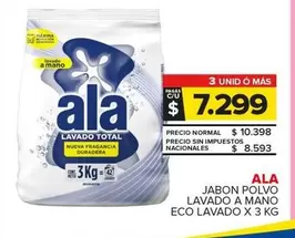 Ala - Jabon Polvo Lavado A Mano Eco Lavado