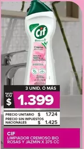Cif - Limpiador Cremoso Bio Rosas Y Jazmin