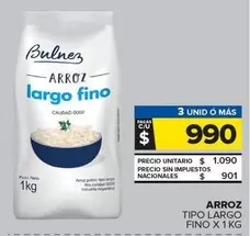 Bulnez - Arroz Largo Fino