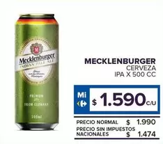 Mecklenburger - Cerveza Ipa