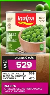 Inalpa - Arvejas Secas Remojadas