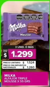 Milka - Alfajor Triple Mousse