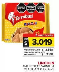 Lincoln - Galletitas Vainilla Clasica