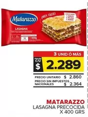 Matarazzo - Lasagna Precocida