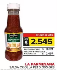 La Parmesana - Salsa Criolla