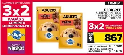 Pedigree - Alimento Perros Humedo Pouch Carne