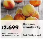 X$ - Durazno amarillo