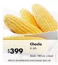 X$ - Choclo