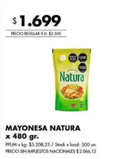 Natura - MAYONESA NATURA
