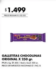 X$ - CHOCOLINAS ORIGINAL