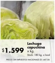 X$ - Lechuga capuchina