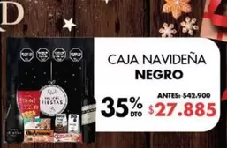 Negro - CAJA NAVIDEÑA NEGRO