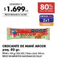 Arcor - CROCANTE DE MANÍ