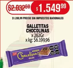 chocolinas - GALLETITAS CHOCOLINAS