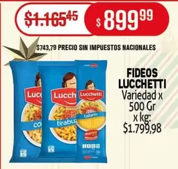 Lucchetti - FIDEOS LUCCHETTI