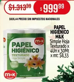 M&K - PAPEL HIGIÉNICO