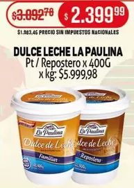 La paulina - DULCE LECHE