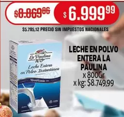 La paulina - LECHE EN POLVO ENTERA