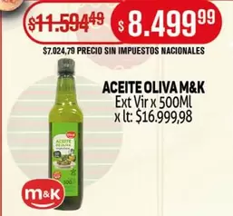 M&K - ACEITE OLIVA