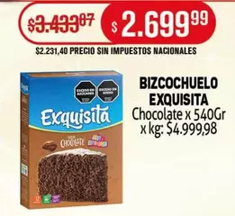 Exquisita - BIZCOCHUELO