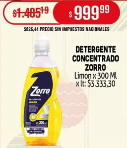 Zorro - DETERGENTE CONCENTRADO