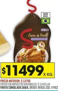 Sadia - Carne de Pavita