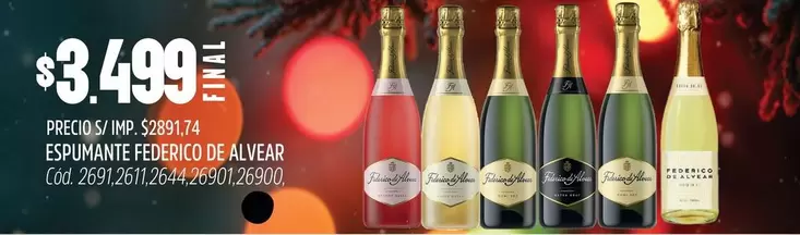 Federico de Alvear - ESPUMANTE FEDERICO DE ALVEAR