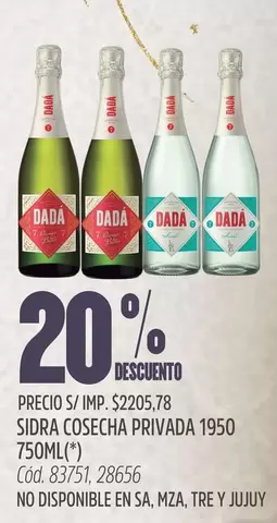 Dada - SIDRA COSECHA PRIVADA 1950