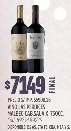 MALBEC-CAB.SAUV.X 750CC.