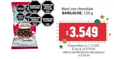 Bariloche - Mani con chocolate