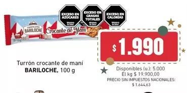 Bariloche - Turrón crocante de maní