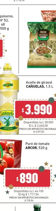 cañuelas - Aceite de girasol