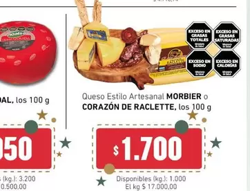 MORBIER O CORAZÓN DE RACLETTE