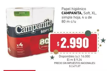 Campanita - Papel higiénico