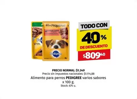 Pedigree - Alimento para perros varios sabores