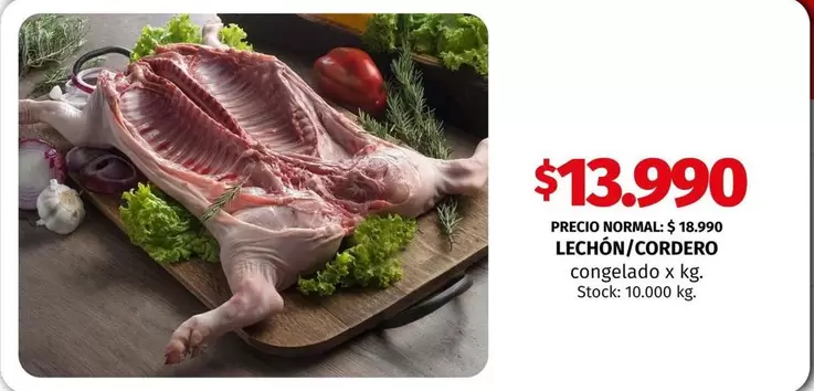 X$ - LECHÓN/CORDERO