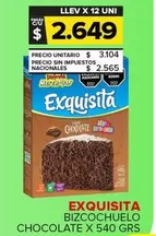 Exquisita - Bizcochuelo Chocolate
