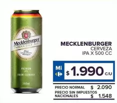 Mecklenburger - Cerveza Ipa