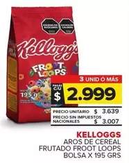 Kellogg's - Aros De Cereal Frutado Froot Loops