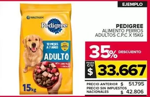 Pedigree - Alimento Perros Adultos C.P.C 