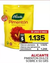 Alicante - Pimentón Dulce