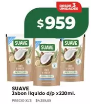 Suave - Jabon liquido d/p x220ml
