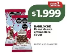 Bariloche - Pasas de uva c/chocolate