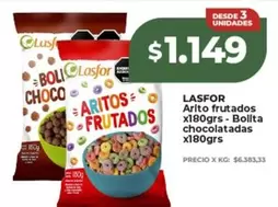Lasfor - Arito frutados - Bolita chocolatadas