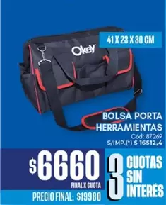 Okey - BOLSA PORTA HERRAMIENTAS