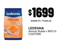 Ledesma - Azúcar Rubia x 800 Gr.